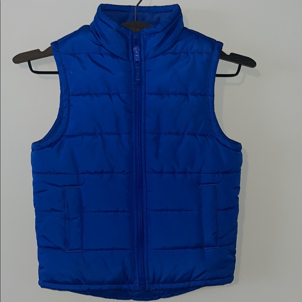 3 bundle deal Blue , black , burgundy Puffer Vests